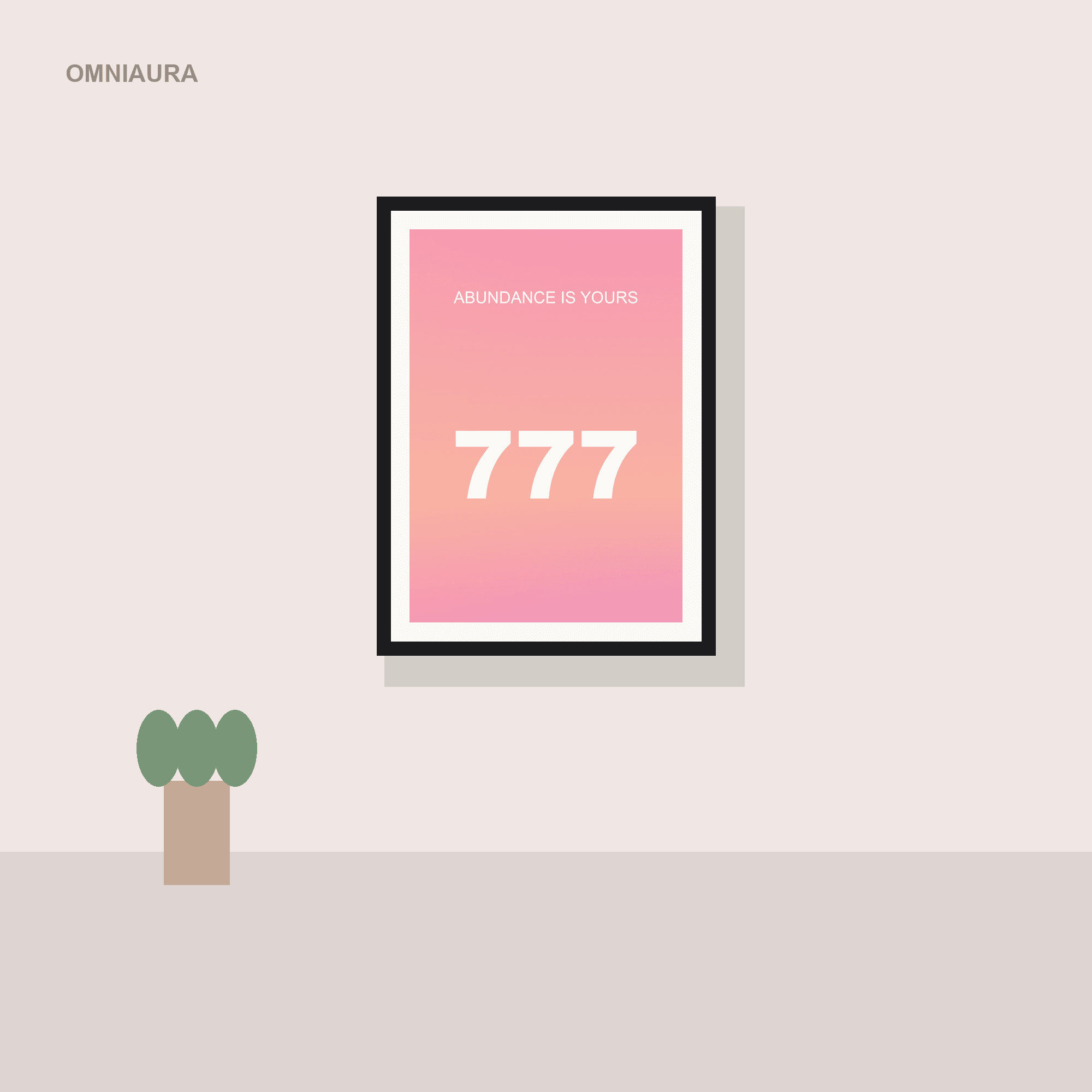 777 Angel Number Aura Poster — printable preview