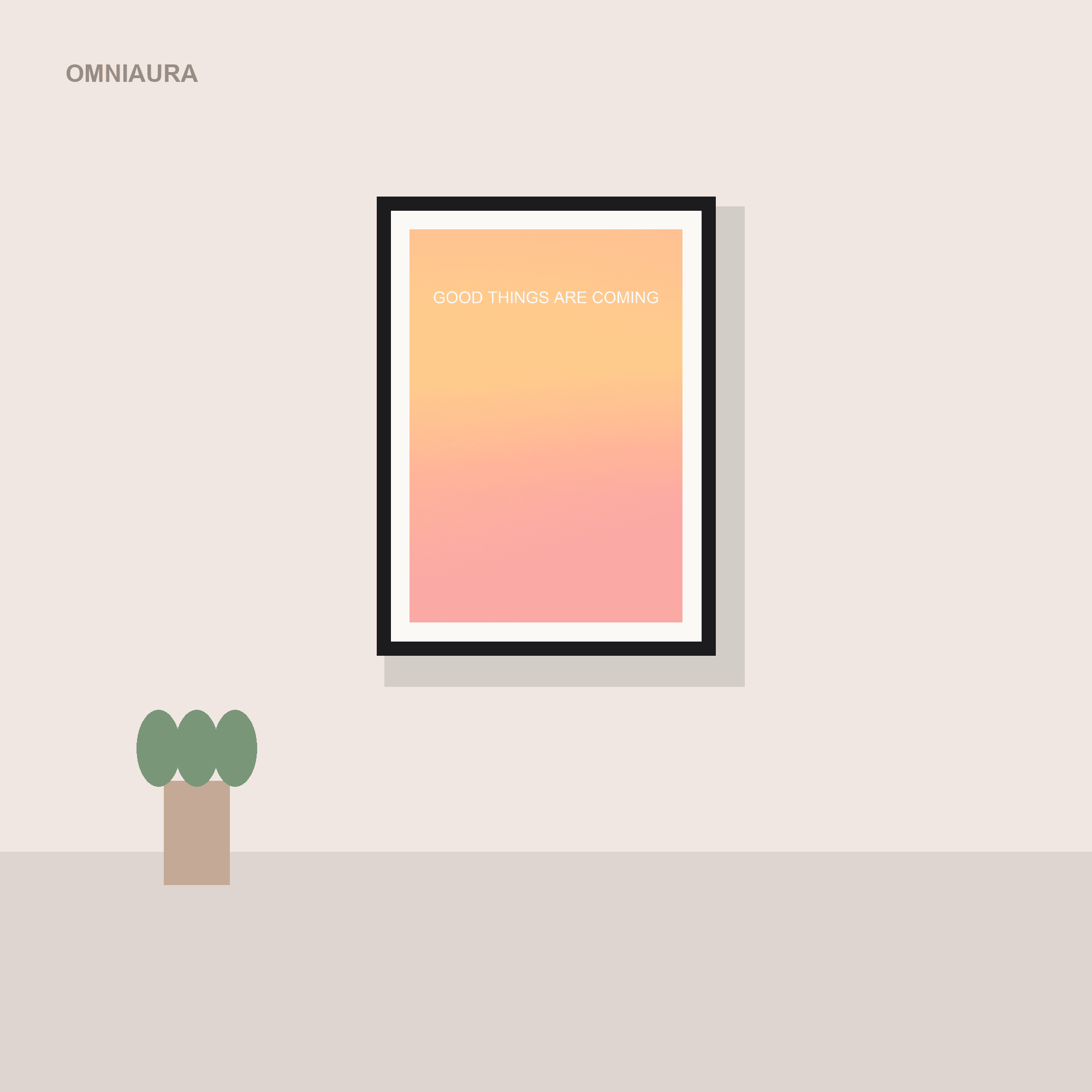 Good Things Are Coming Aura Poster — printable preview