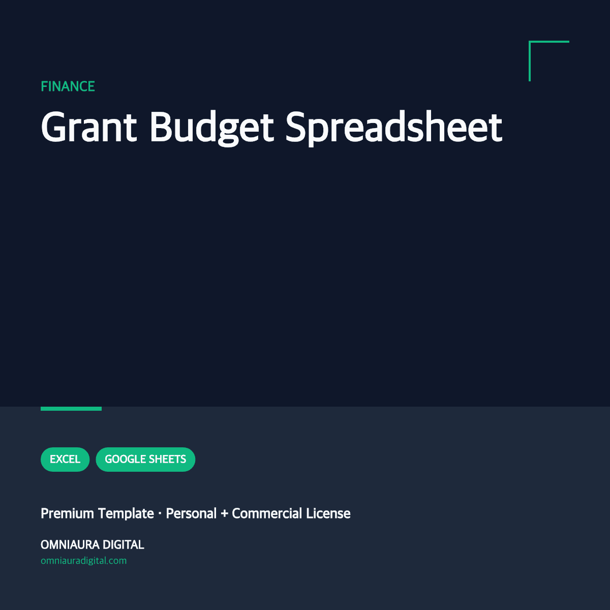 Grant Budget Spreadsheet — printable preview
