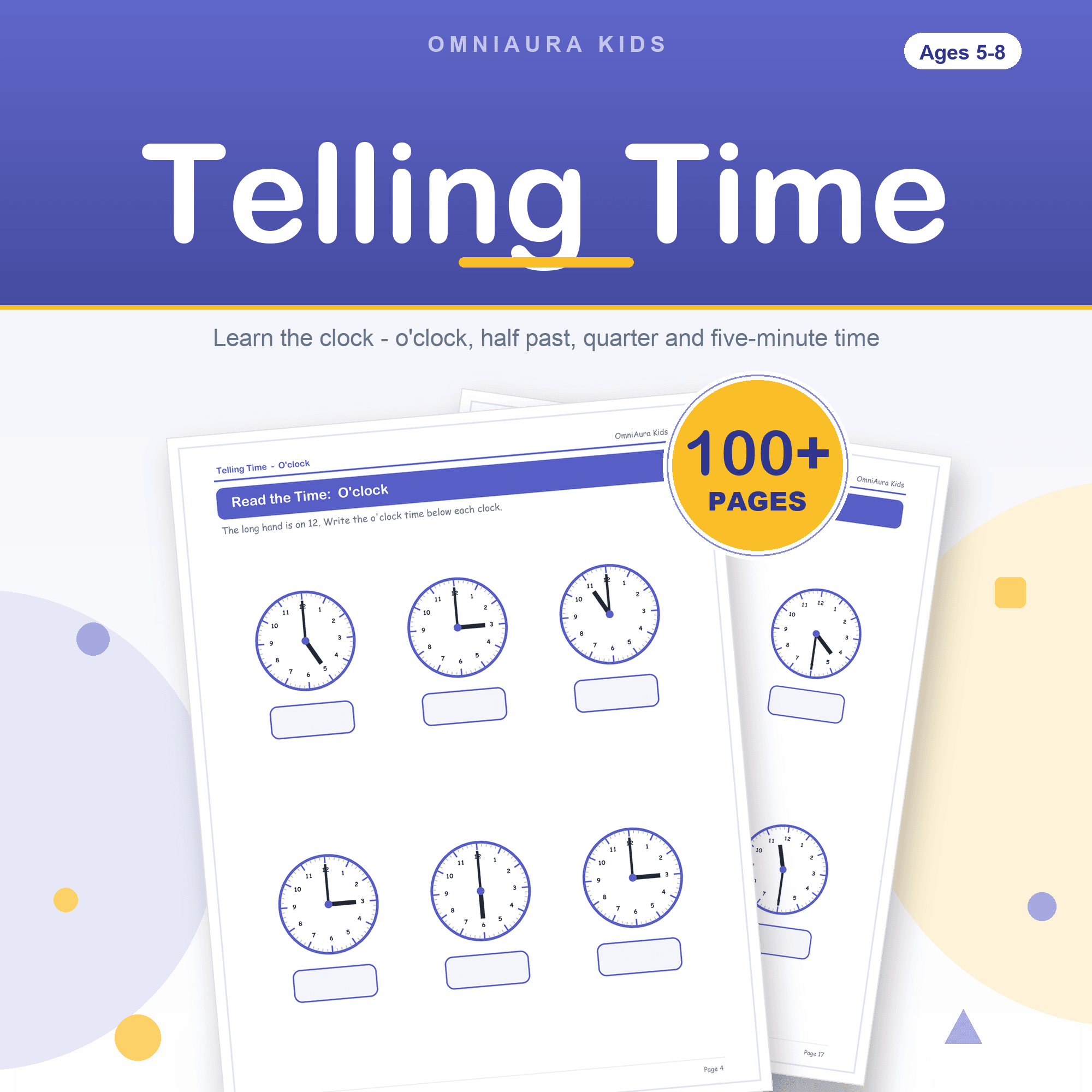 Telling Time Worksheets preview